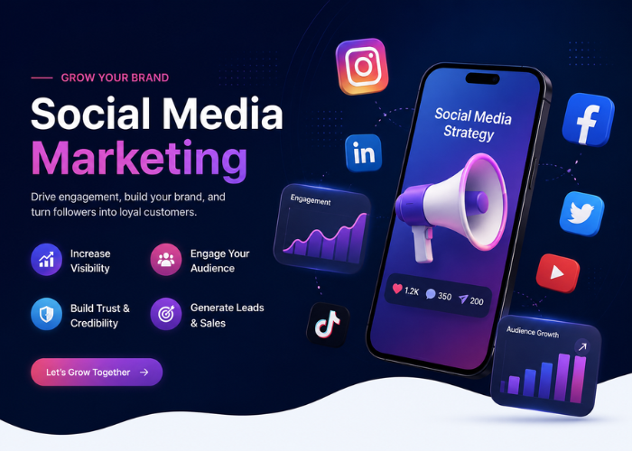 Social Media Marketing Services for Business Growth with Instagram, Facebook, LinkedIn and Digital Marketing Analytics